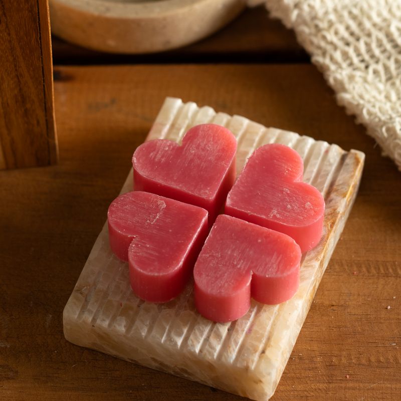 Jabones para Huéspedes con Corazón - Rosa Silvestre