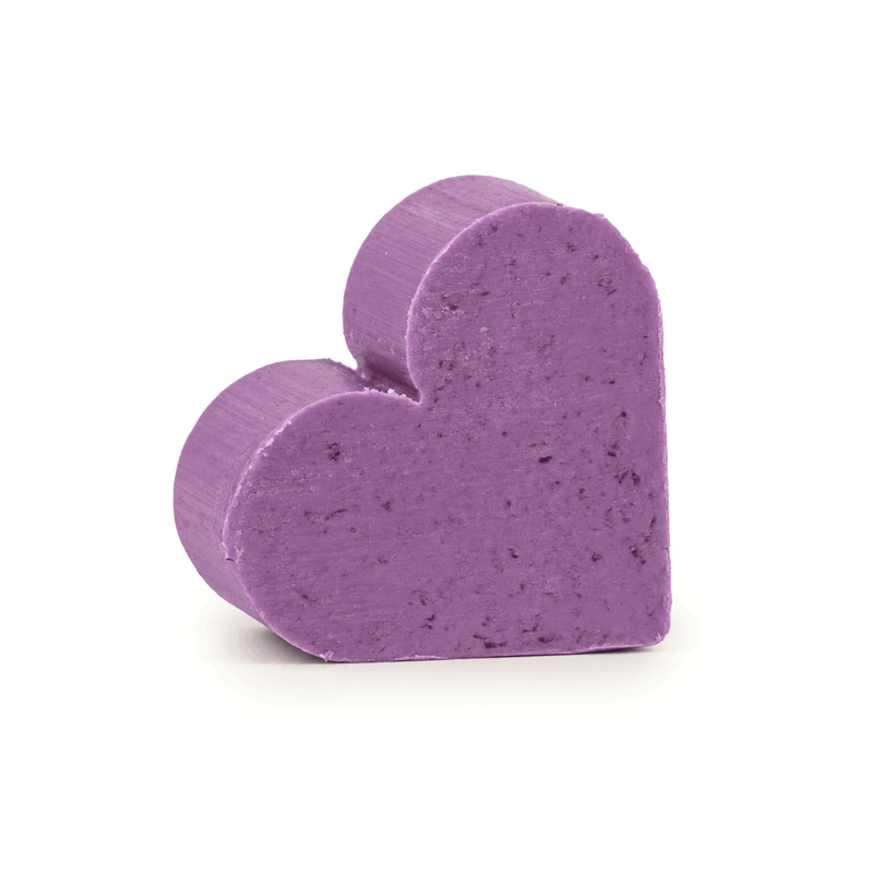 Jabones para invitados con forma de corazón - Lavanda