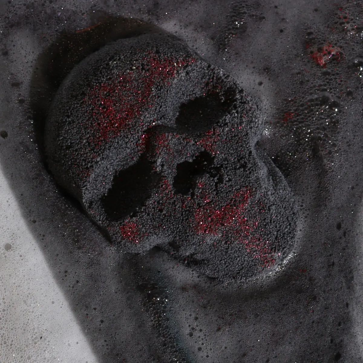 Bomba de baño calavera