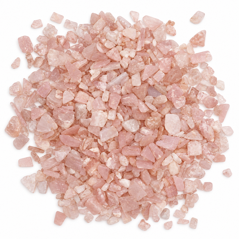 Fragmentos de cuarzo rosa a granel - 1 kg