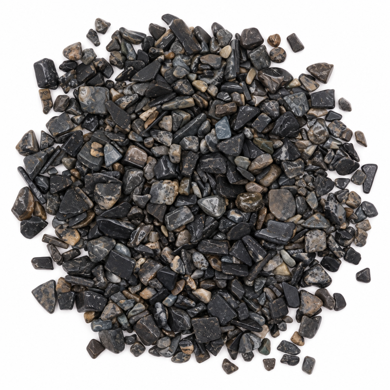 Virutas de piedra preciosa de turmalina negra a granel - 1 KG