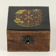 Caja pequeña esmaltada - Brújula de la vida