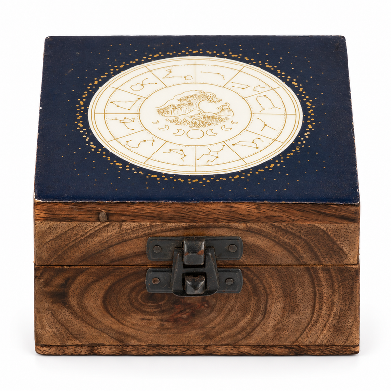 Caja esmaltada pequeña - Acuario