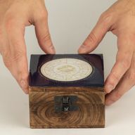 Caja esmaltada pequeña - Acuario