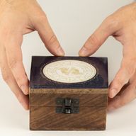 Caja esmaltada pequeña - Piscis