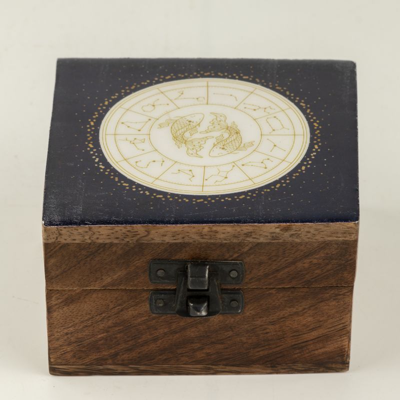 Caja esmaltada pequeña - Piscis