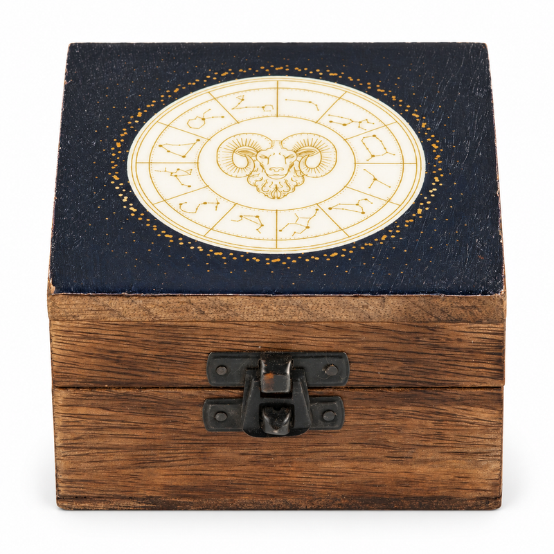 Caja esmaltada pequeña - Aries