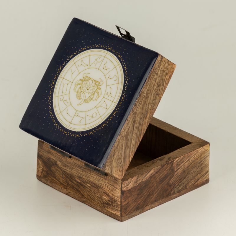 Caja pequeña esmaltada - Cáncer