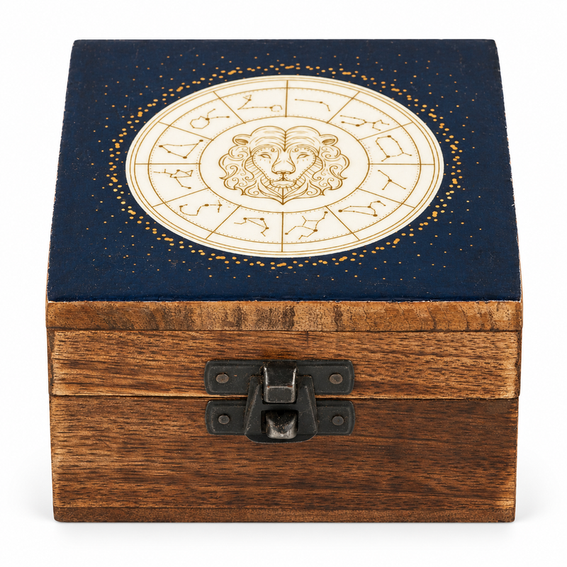 Caja pequeña esmaltada - Leo