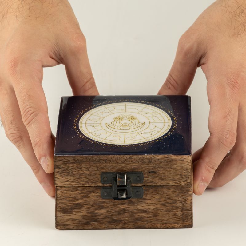 Caja pequeña esmaltada - Virgo