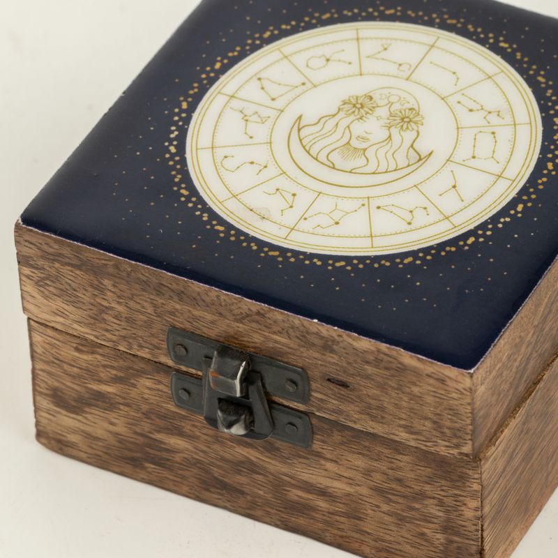 Caja pequeña esmaltada - Virgo