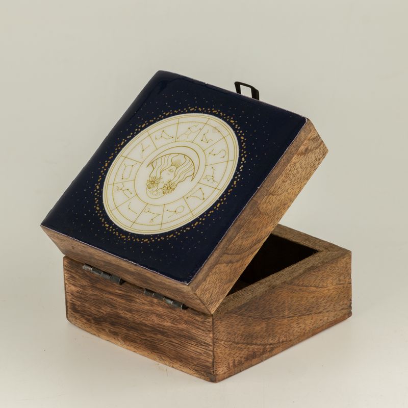 Caja pequeña esmaltada - Virgo