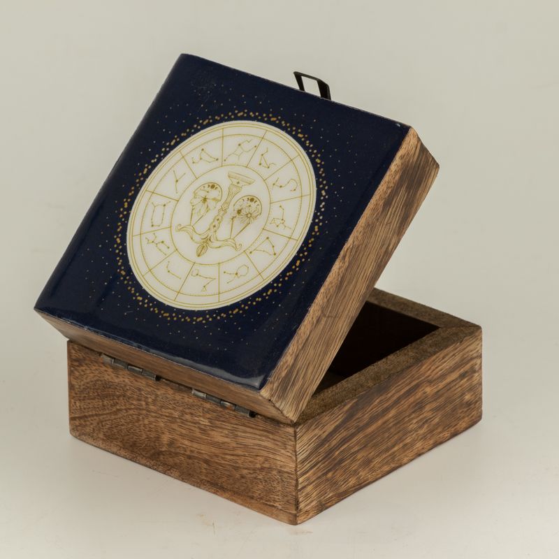 Caja pequeña esmaltada - Libra