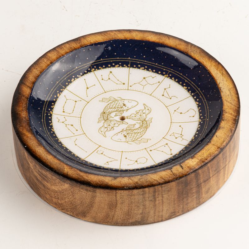 Mini cuenco y porta incienso signo del zodiaco – Piscis
