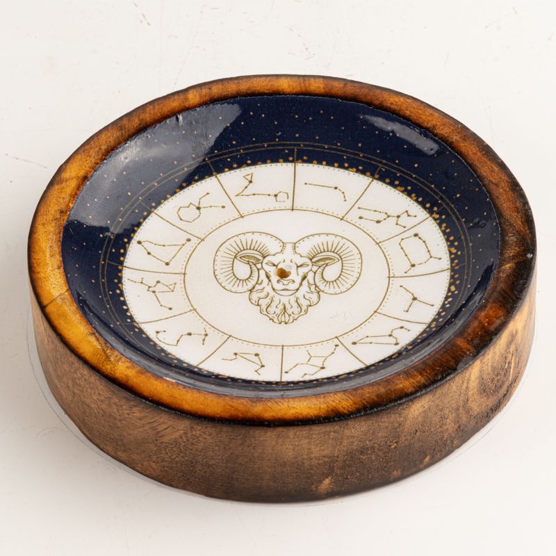 Mini cuenco y porta incienso Signo del Zodiaco – Aries