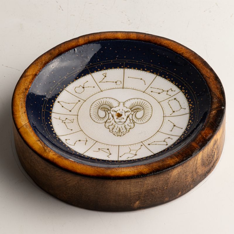 Mini cuenco y porta incienso Signo del Zodiaco – Aries