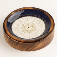 Mini cuenco y soporte para varitas de incienso Signo del Zodiaco – Leo
