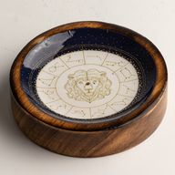 Mini cuenco y soporte para varitas de incienso Signo del Zodiaco – Leo
