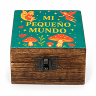 Caja esmaltada pequeña - Mi Pequeño Mundo