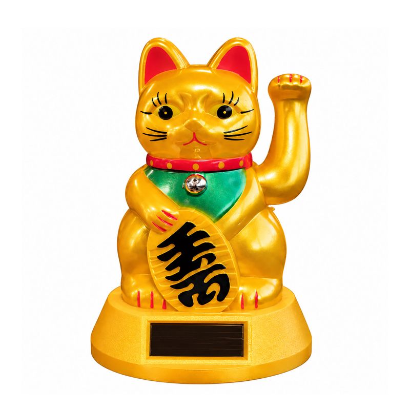 Gato de la suerte solar