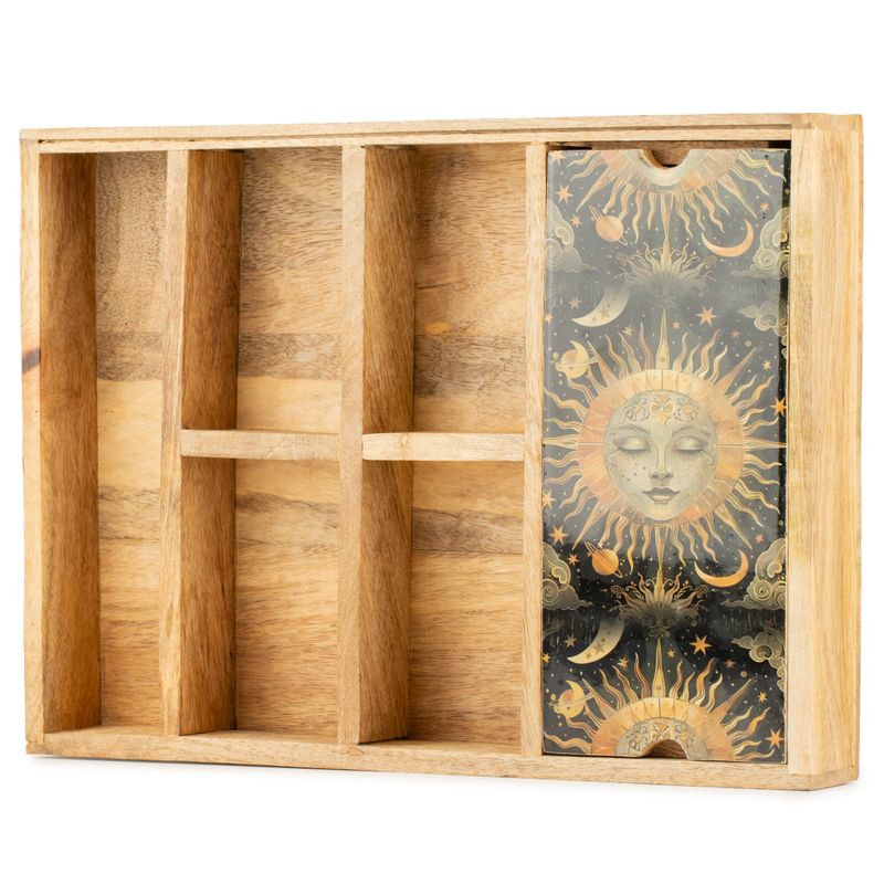 Bandeja de tarot Sun Goddess con soporte para cartas