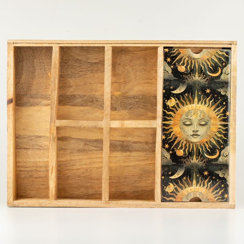 Bandeja de tarot Sun Goddess con soporte para cartas