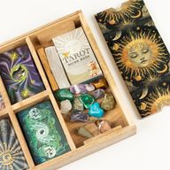 Bandeja de tarot Sun Goddess con soporte para cartas