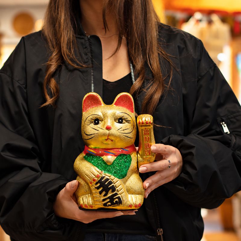 Gato de la fortuna grande