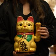 Gato de la fortuna extragrande