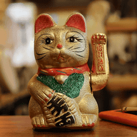 Gato de la fortuna grande