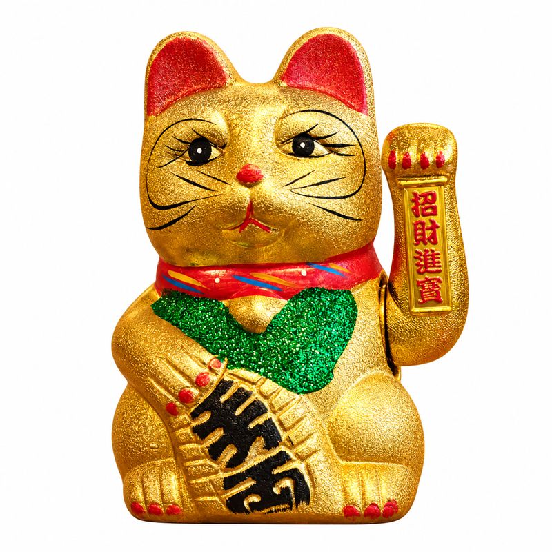 Gato de la fortuna grande