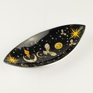 Quemador de incienso de esmalte - Aluminio - Búho nocturno encantado