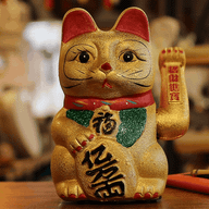 Gato de la suerte (Maneki-neko) muy grande