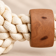 Juguete PAW – Mordedor de madera de café – Hueso Power Knot