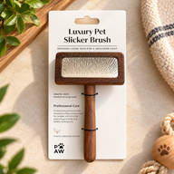 Herramientas de aseo PAW - Peine desenredante mediano - Nogal