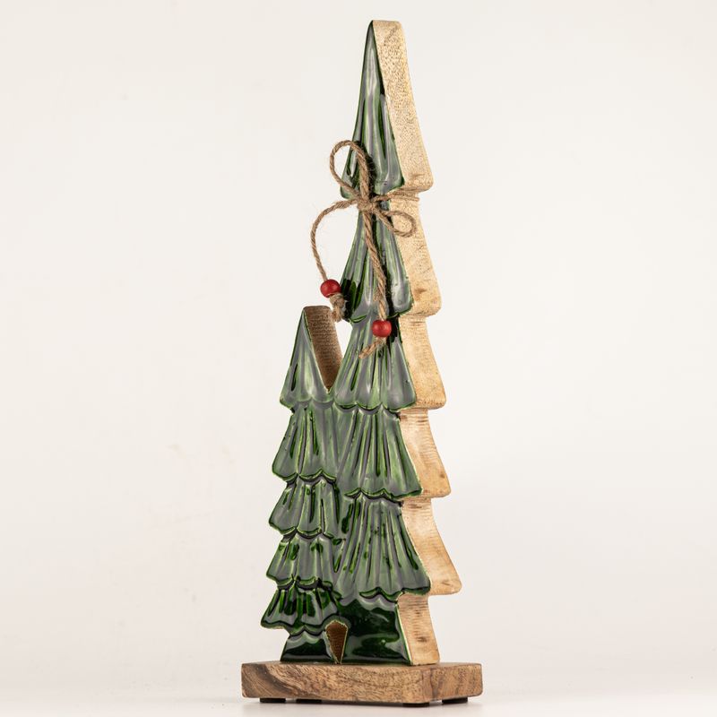 Lost in the Forest - Mediano - Dos árboles esmaltados - (34x11x2,5cm)
