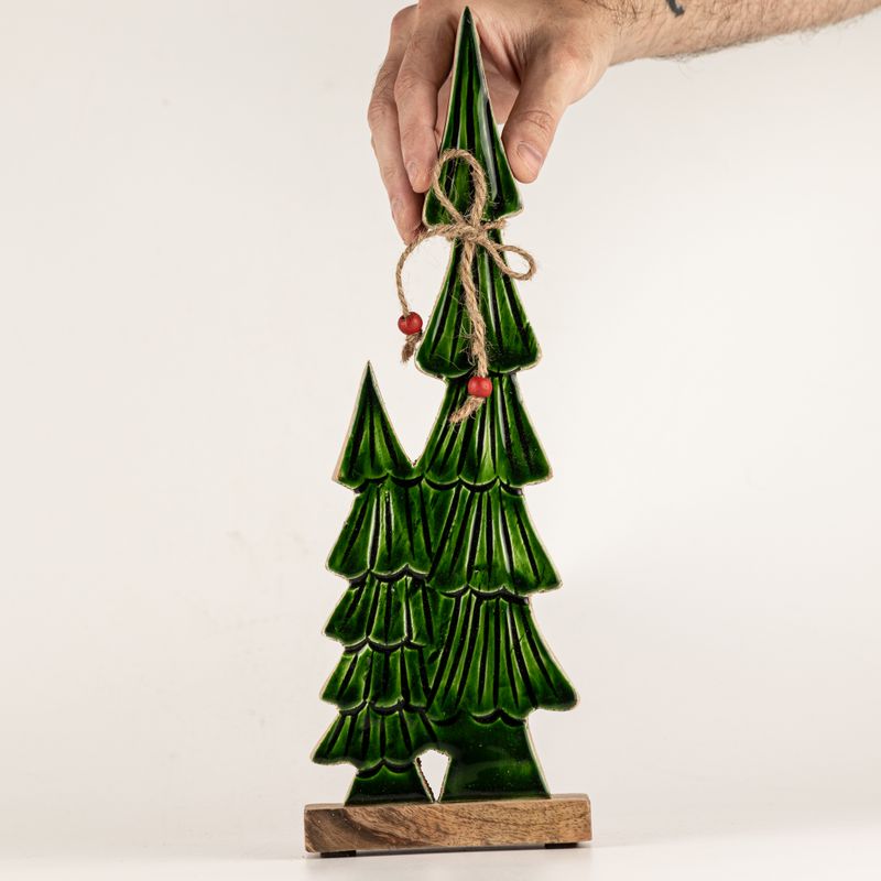 Lost in the Forest - Mediano - Dos árboles esmaltados - (34x11x2,5cm)