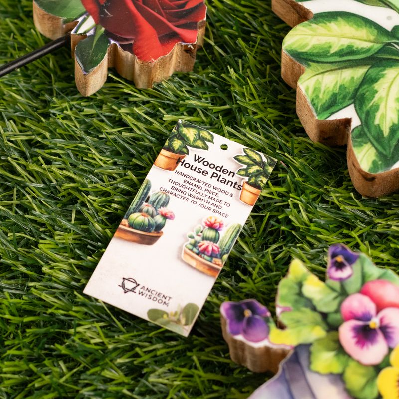 Plantas decorativas de madera - Mini pensamiento