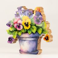 Plantas de madera - Pensamiento mediano