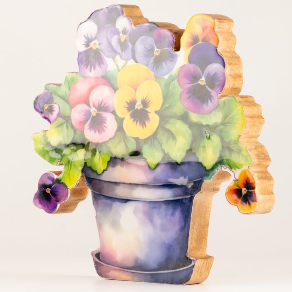 Plantas decorativas de madera - Pensamiento grande