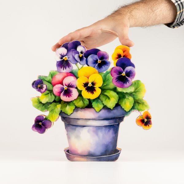 Plantas decorativas de madera - Pensamiento grande