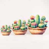 Plantas de madera – Mini jardín de cactus