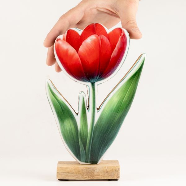 Plantas decorativas de madera - Tulipán grande