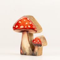 Plantas de interior de madera - Mini seta de sombrero rojo
