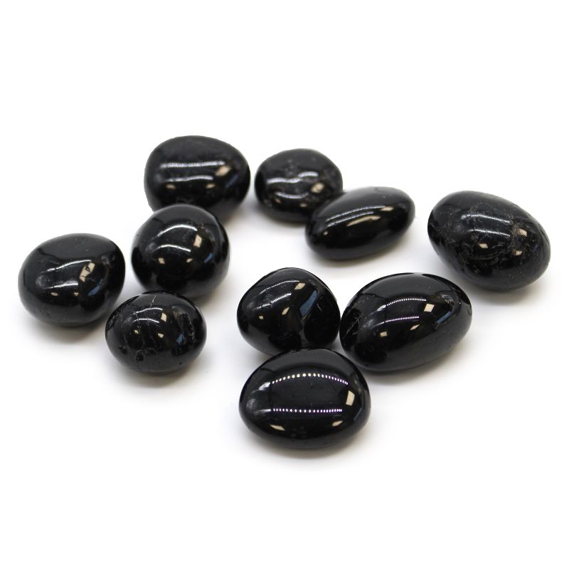 L Tumble Stones - Tourmalina Negra