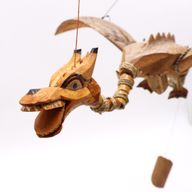 Dragón Volador Natural 37cm