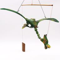 Dragón Volador Verde 37cm
