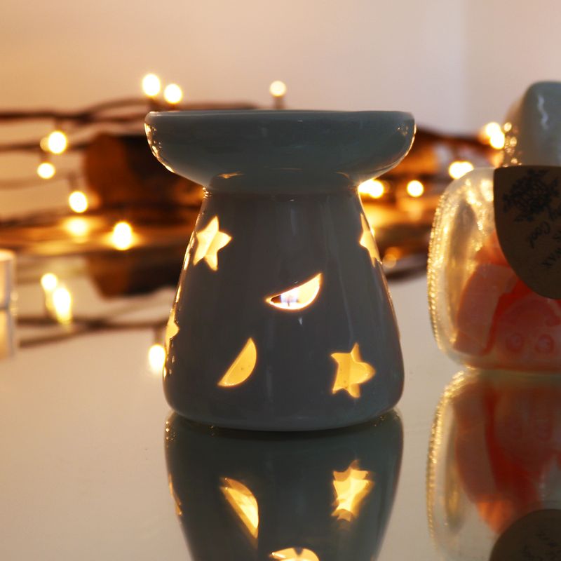 Quemador aceite SM - lunas y estrellas