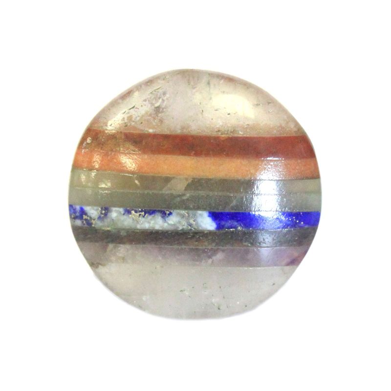 Piedra de Palma de Cristal con Chakras 45 mm
