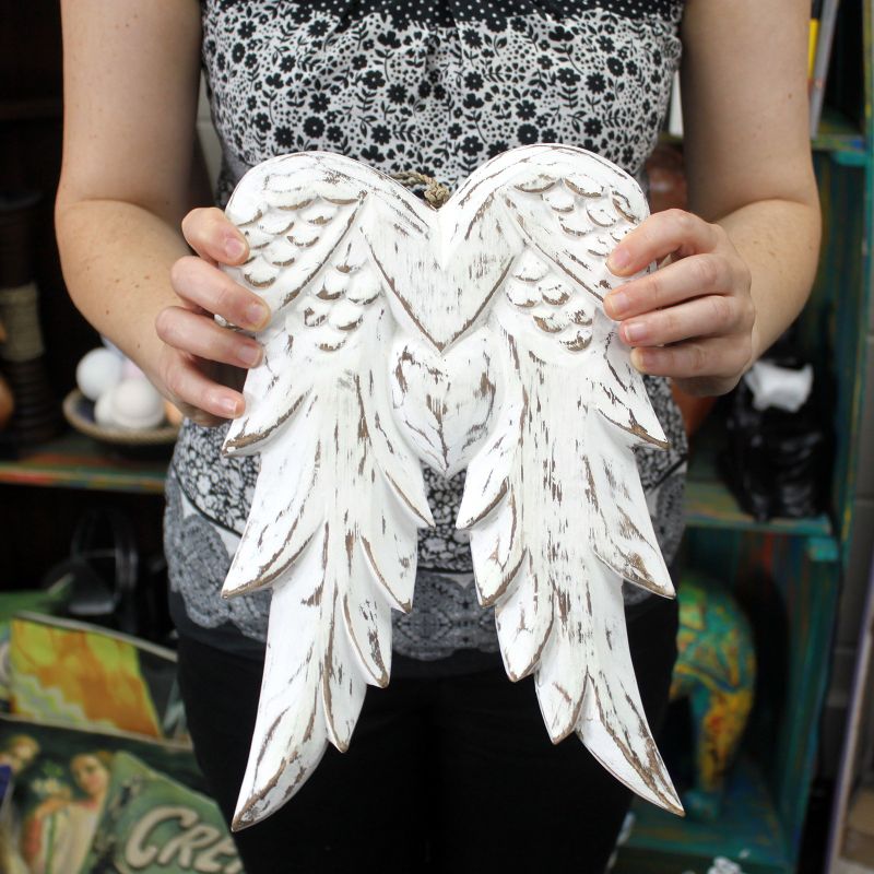 Doble alas de ángel hechas a mano - 31cm